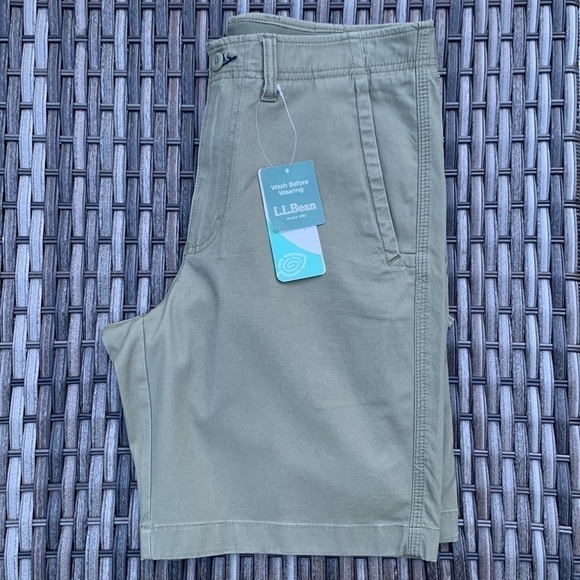 L.l. Bean Stonecoast Khaki Short - Olive Green - Picture 6 of 16